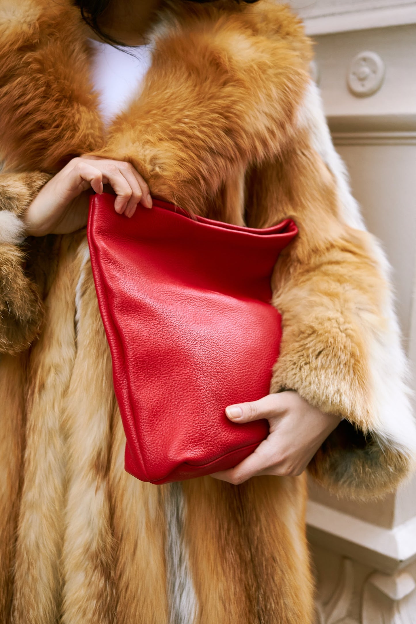 Papelle soft leather folded bag