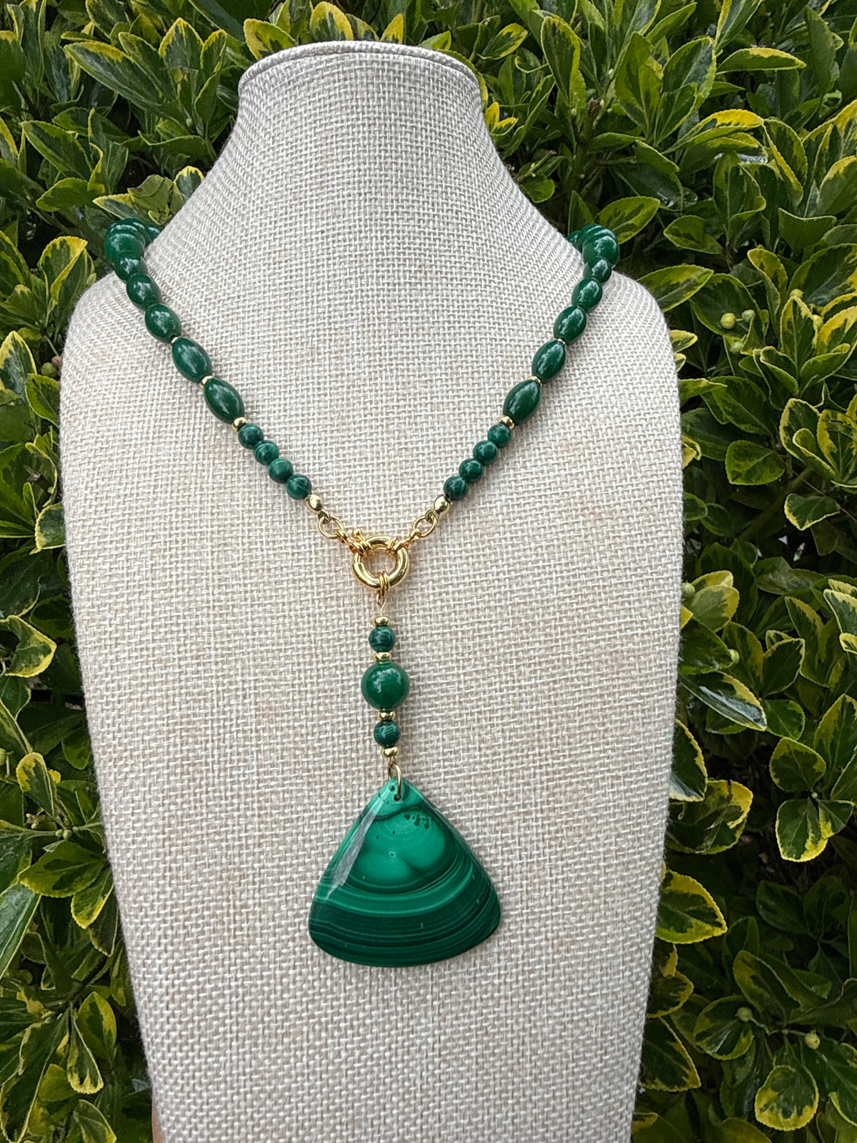 Malachite & Jade necklace