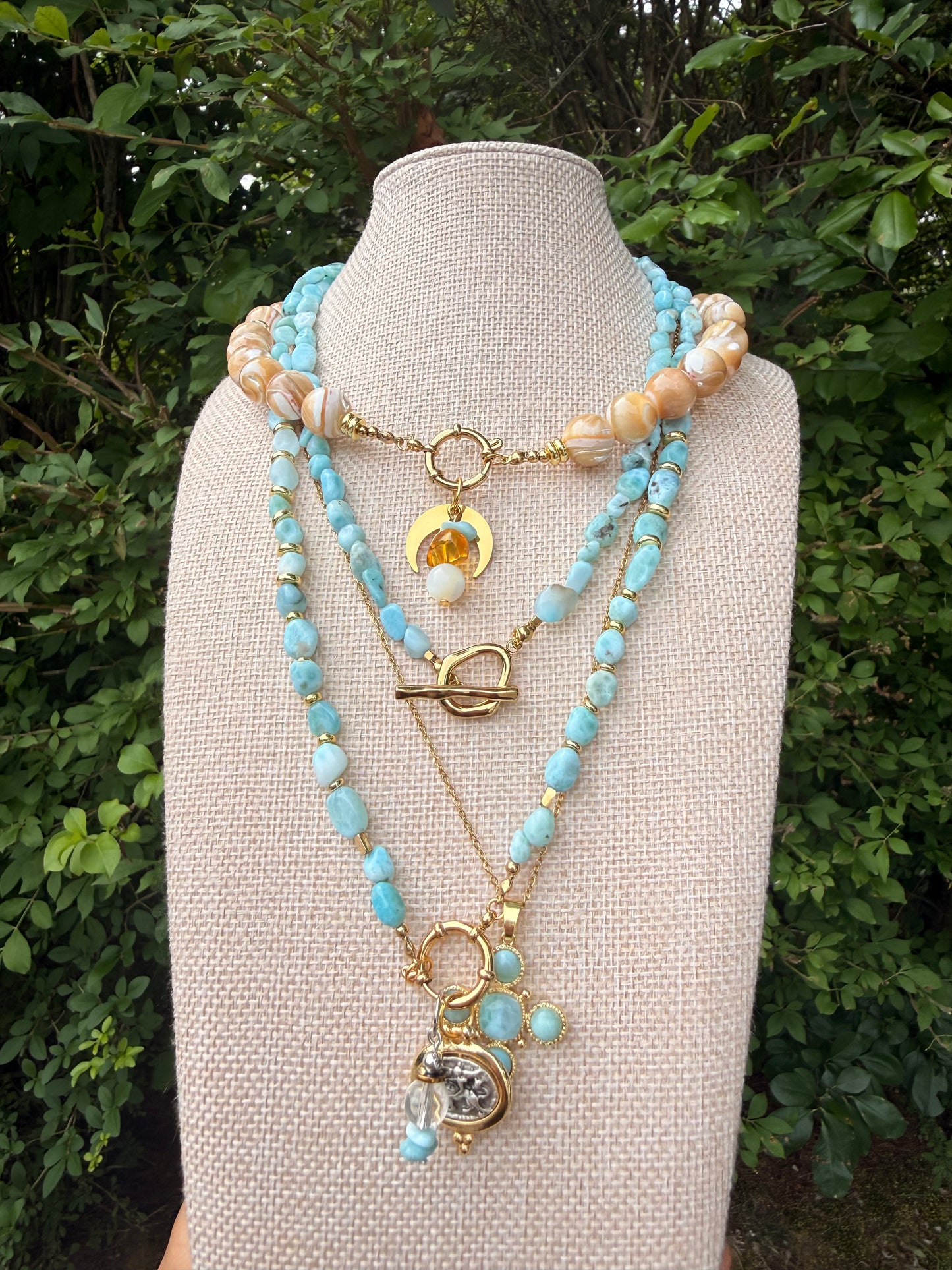 Blue Larimar chocker