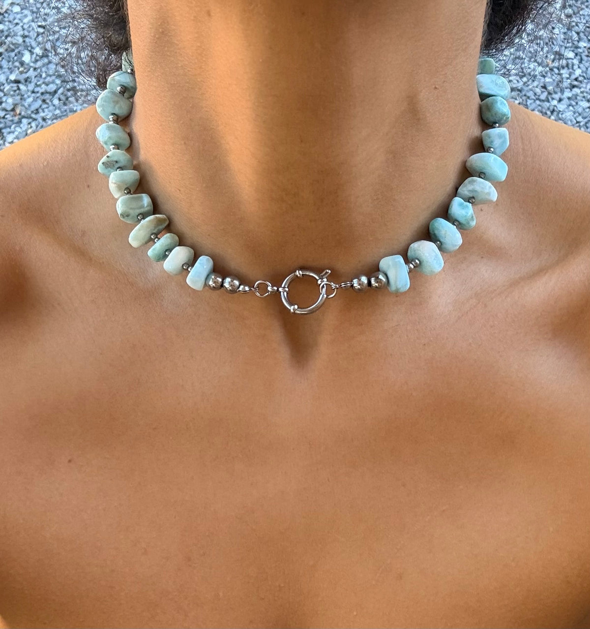 Larimar chunks chocker