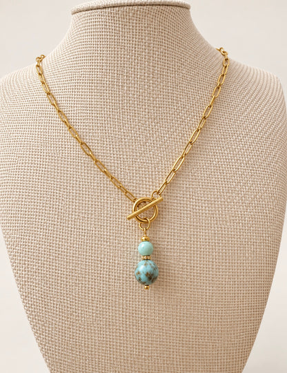 Larimar water drop pedant