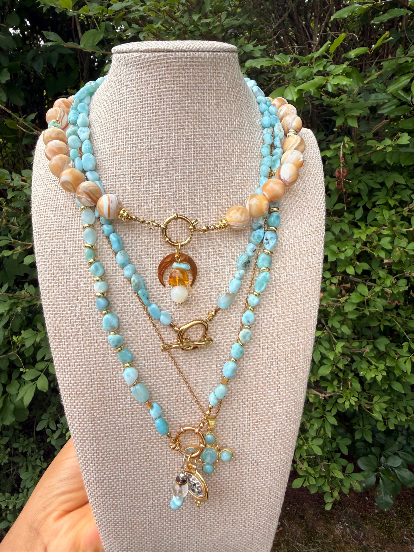 Larimar pedant necklace
