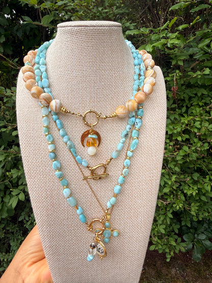 Larimar pedant necklace