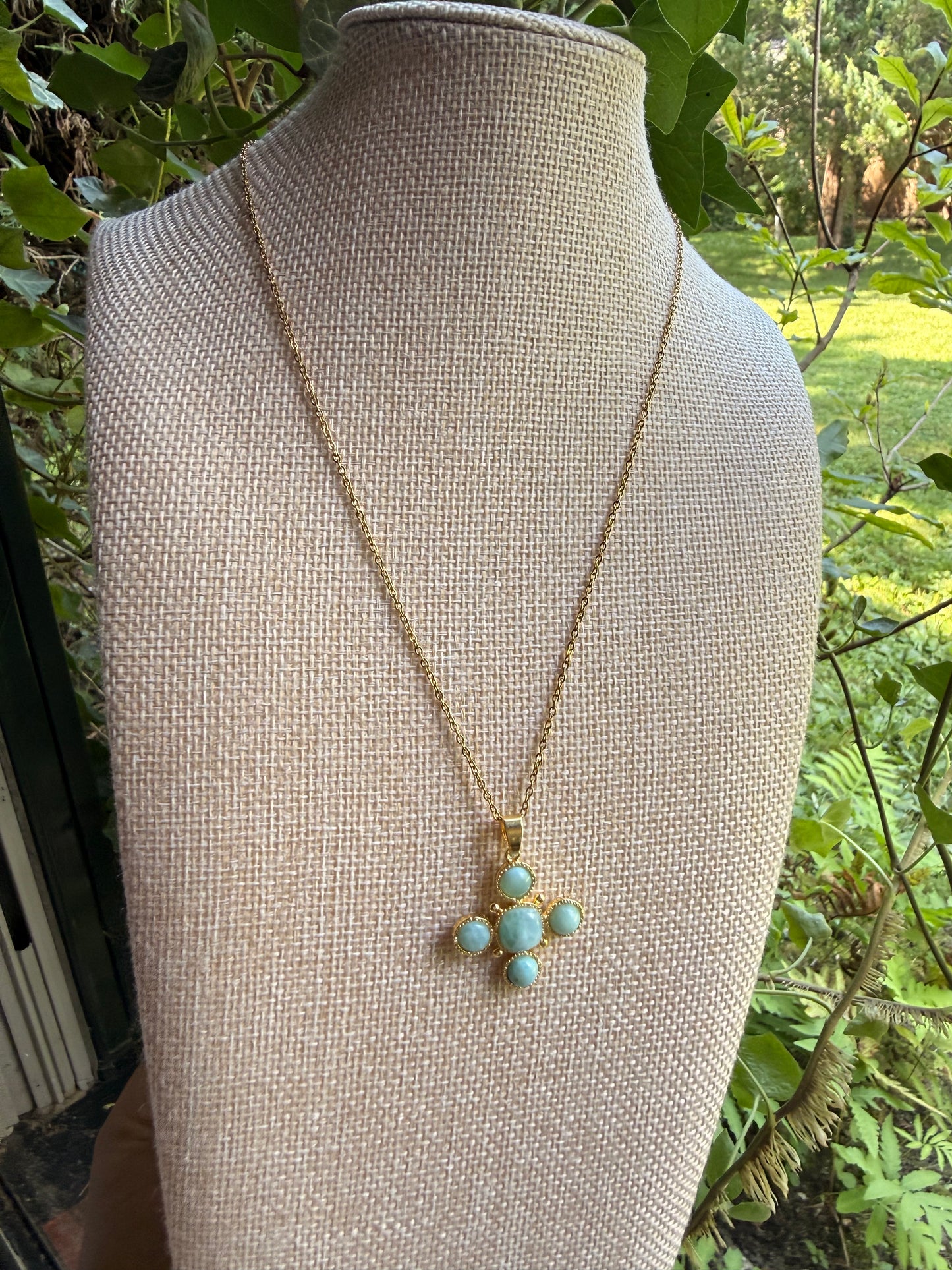 Cross Stainless Steel 18KT necklce