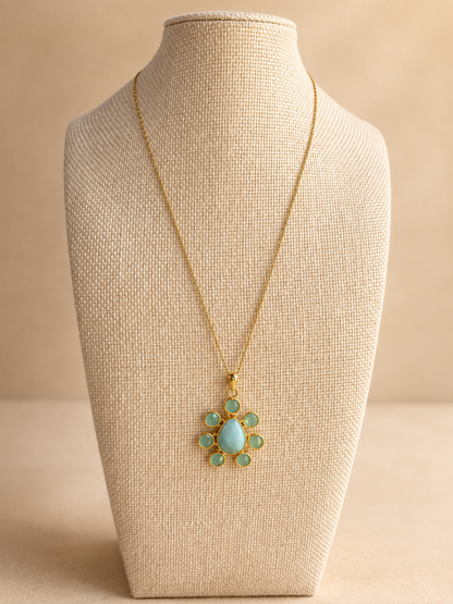 Larimar & Amazonite necklace