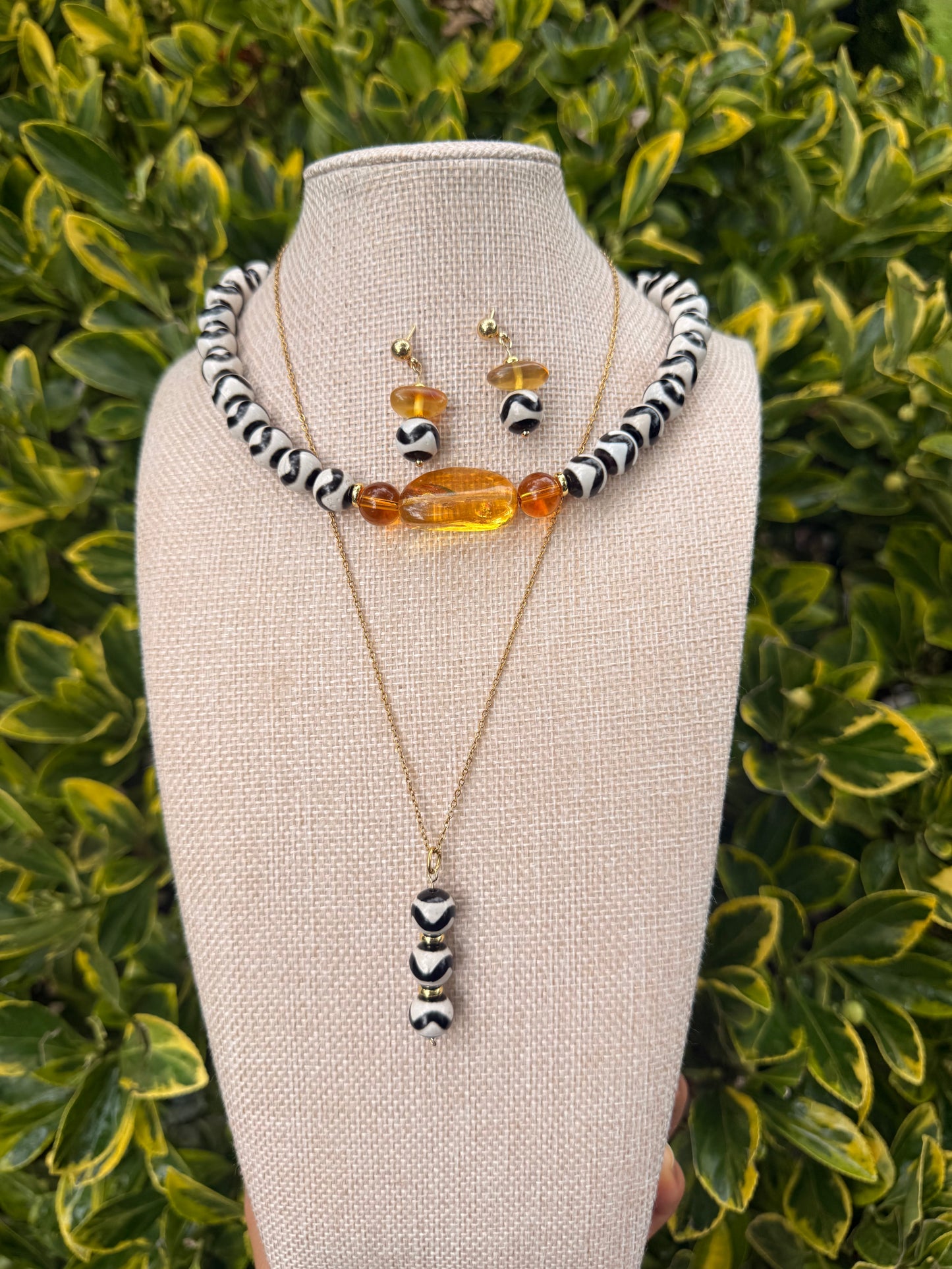 Dominican Ambar & Agate set