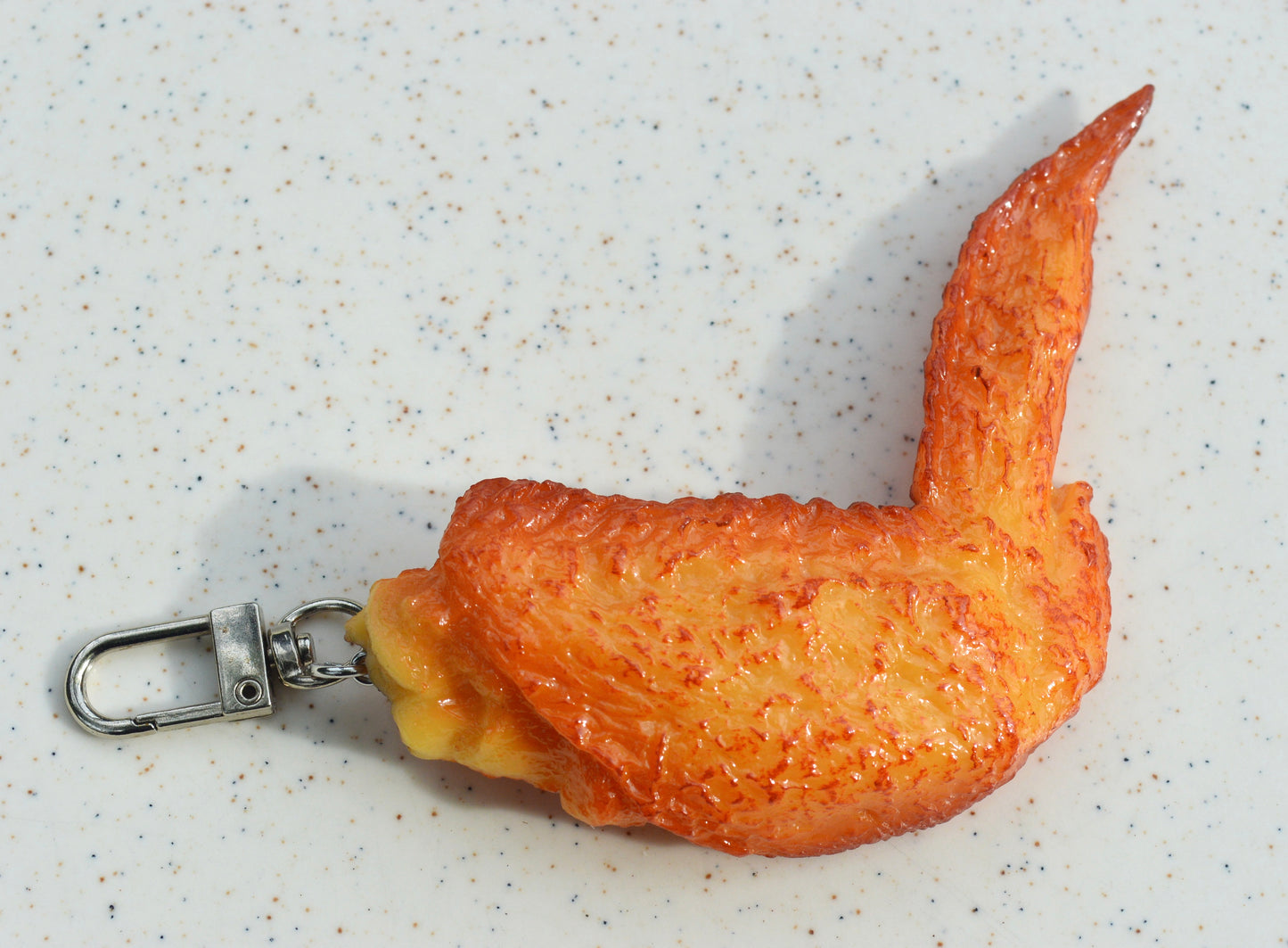 Chicken wing bag charm