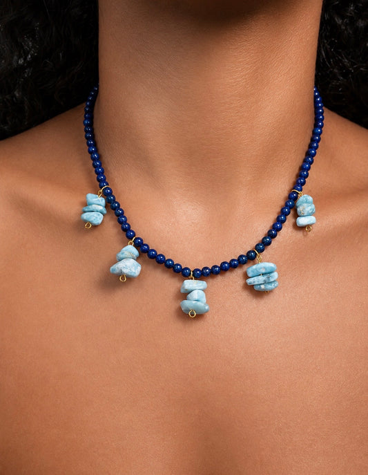Blue Lapis chocker