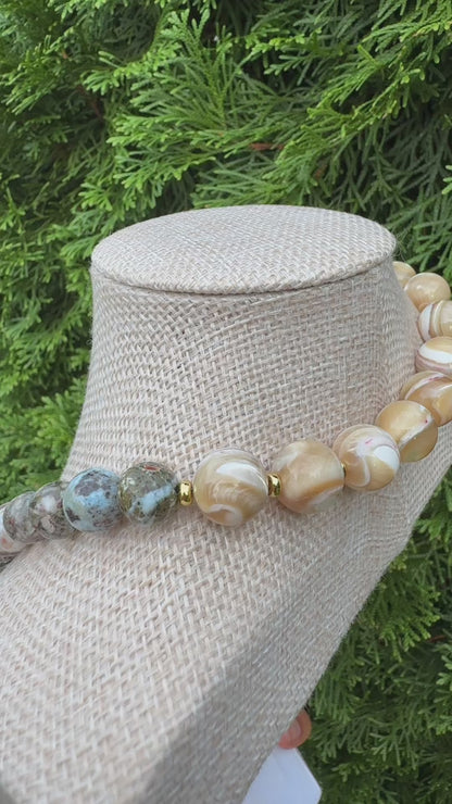 Copper Larimar & Nacar